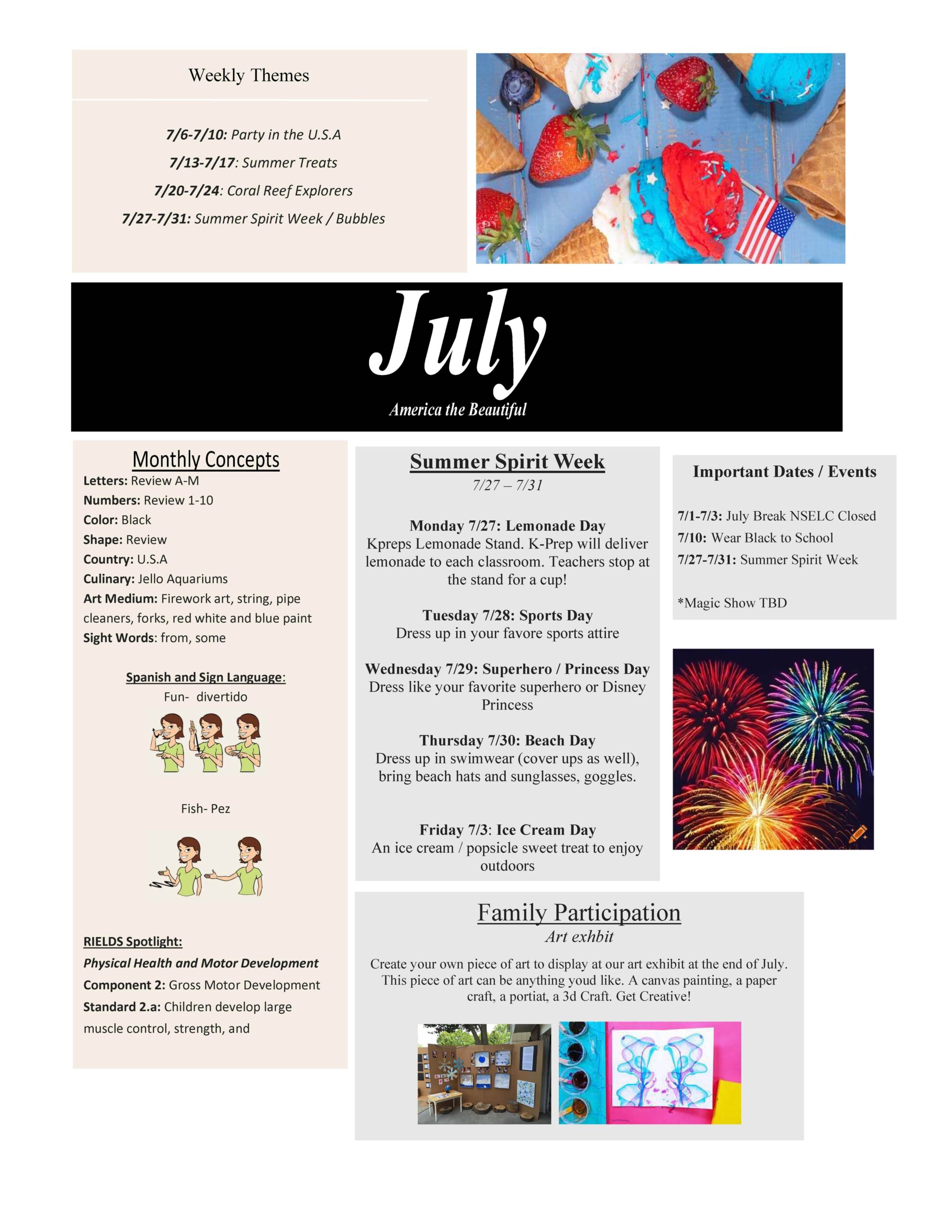July Newsletter